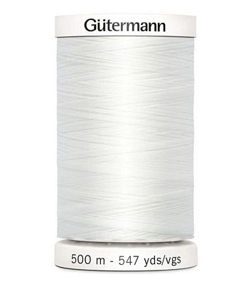 Gutermann Thread Polyester White-020- 500m (2)- shipping included!