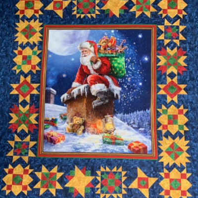 Santa in the Stars Block of the Week Kit- shipping included!*