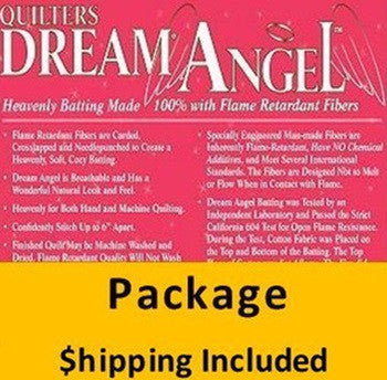 A4TWPK Dream Angel Batting (Package, Twin 72 in x 93 in) shipping included*