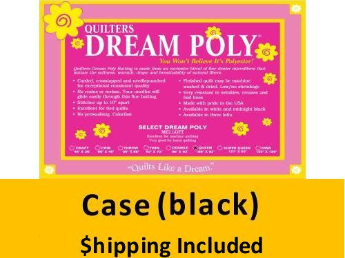 BP4CR Dream Black Poly Select Batting (Case(18) Crib 46 in x 60 in) shipping included*