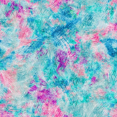 108 in. Brushstroke #103  Teal/Aqua/ Pink Cotton Wide Backing Quilt Fabric  shipping included*