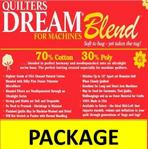 QuiltersDream Blend for Machines Batting Throw