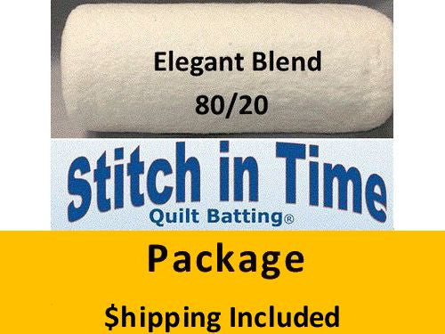 EB72 Elegant Blend 80/20 Batting (Package, Twin 72 in x 90 in) shipping included*