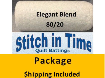 EB96PLUS Elegant Blend 80/20 Batting (Package, Queen 96 in x 108 in ) shipping included*