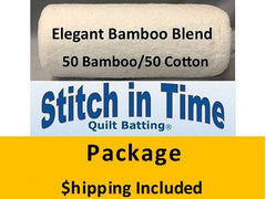EBB60 Elegant Bamboo Blend 50/50 Batting (Package, Throw(2)) shipping included*
