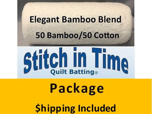 EBB96 Elegant Bamboo Blend 50/50 Batting (Package, Queen 96 in x 108 in) shipping included*