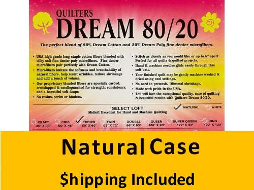 ENCR Dream 80/20 Blend Natural ( Case(20), Crib 45 in x 60 in) shipping included*