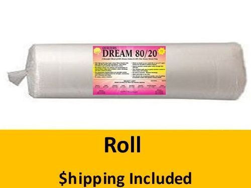 ENQR Dream 80/20 Blend Natural Batting (Roll, Queen 93 in. x 30 yds.) shipping included*