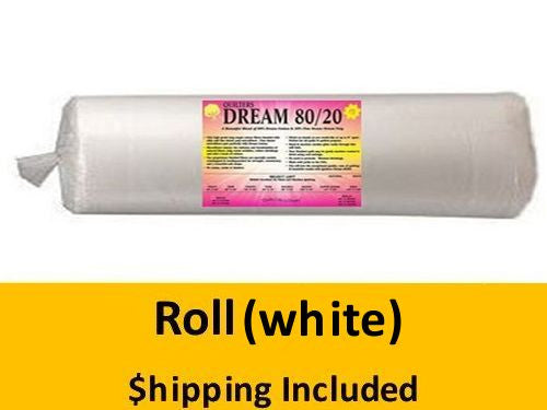 EWQR Dream 80/20 White Batting (Roll, Queen 93 in. x 30 yds.) shipping included*