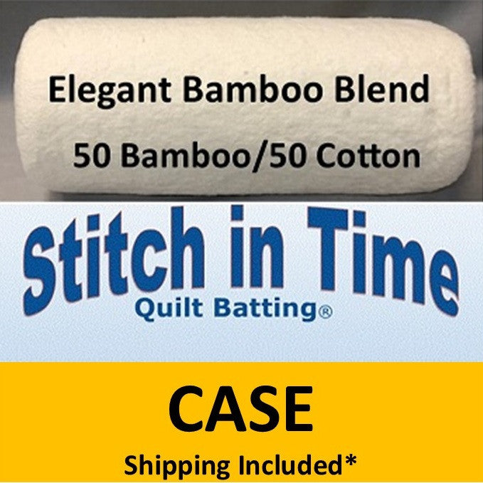 EBB60C Elegant Bamboo Blend 50/50 Batting (Case)(10) , Throw shipping included*