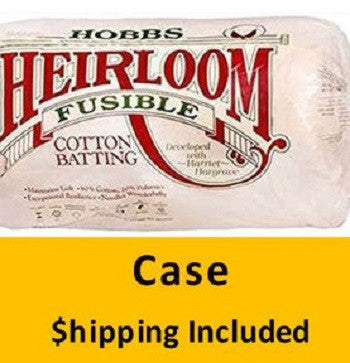HF45C Hobbs Heirloom Fusible 80/20 Batting (Case, Crib(12) 45 in x 60 in) shipping included*
