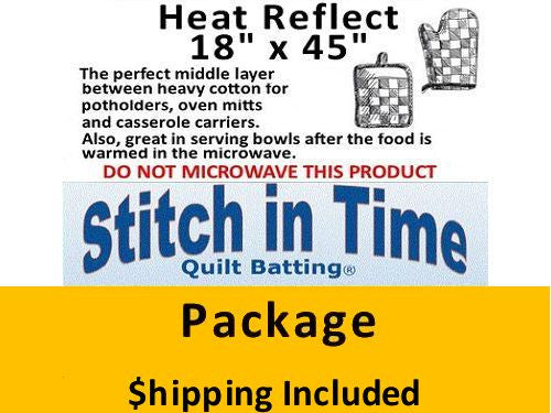 HR45 Stitch in Time Heat Reflect (18 in x 45 in) shipping included*
