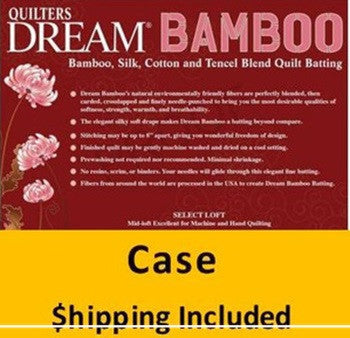 Dream Bamboo Batting (Case(6), Double 93 in x 96 in) shipping included*