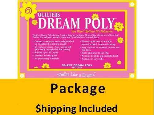 P4TWPK Dream Poly Select Batting (Package, Twin 72 in x 90 in) shipping included*
