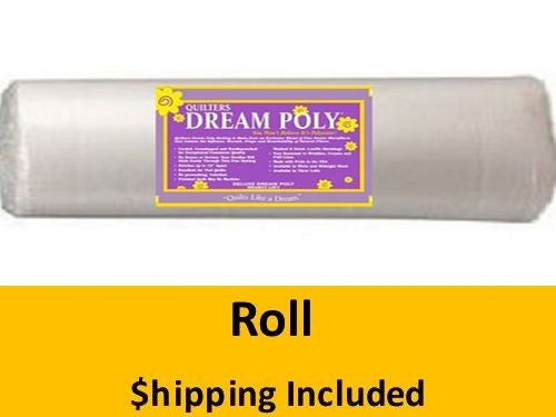 P6QR Dream Poly Deluxe Batting (Roll, Queen 93 in x 30 yds) shipping included*