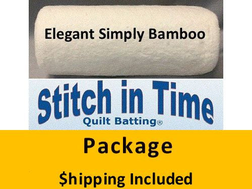 SB120 Simply Bamboo Batting (Package, King 120 in x 120 in) shipping included*