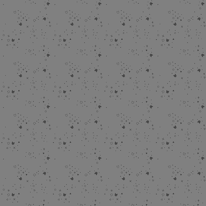 Kitty Litter- Cemet Cotton Fabric44in-  Shipping included!