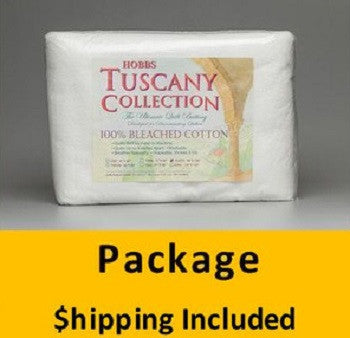 TB96 Hobbs Tuscany Bleached Cotton (Package, Queen 96 in. x 108 in.) shipping included*