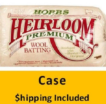WL90C Hobbs Heirloom Premium Wool Batting (Case (6), Queen 90 in x 108 in) shipping included*