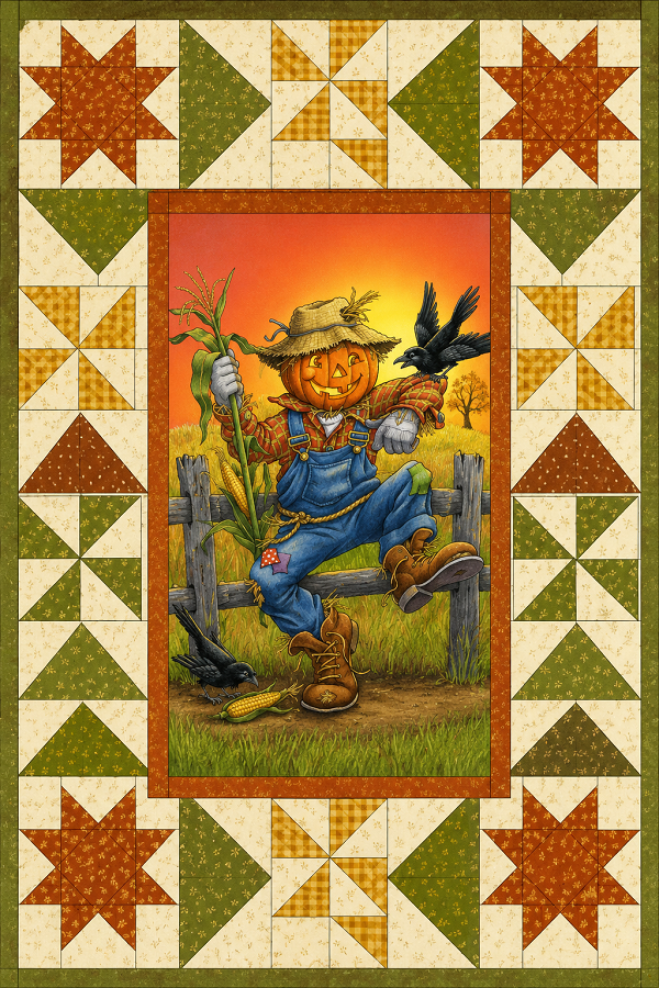 Scarecrow BOW Kit-100% cotton- Shipping Included*