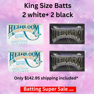 DKBHL120C Hobbs Heirloom 80/20 Black/White (Case(4), King 120 in x 120 in) shipping included*