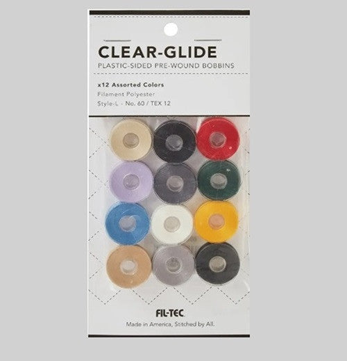 Fil-Tec Clear Glide Classic - L Bobbins - ASST(12) - 135 yds - shipping included