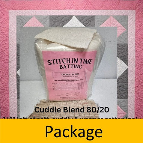 CB72 Cuddle Blend 80/20 Batting (Package, Twin 72 in x 96 in) shipping included*