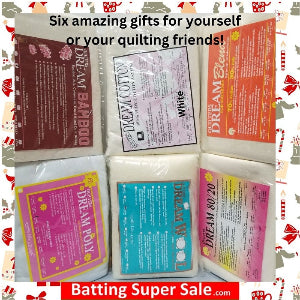 Quilters Dream Batting Throw Sampler Batting Set (Case (6)) shipping included