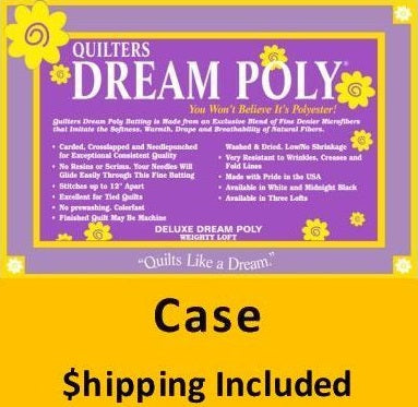 P6TH Dream Poly Deluxe Batting (Case(10), Throw  60 in x 60 in) shipping included*