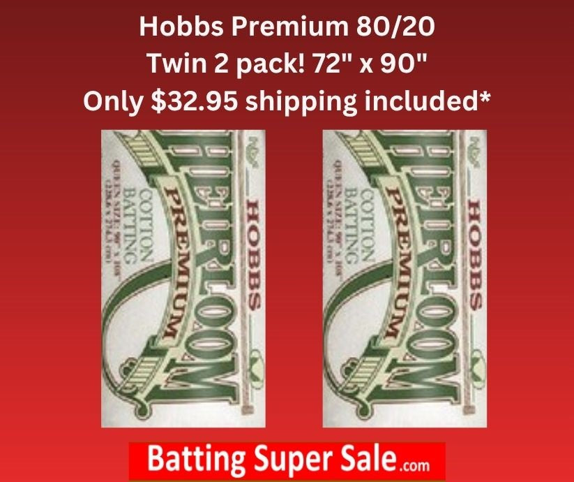 Hobbs Heirloom 80/20 Cotton Blend 2 Twins(Package, Twin 72 in x 90 in) shipping included*