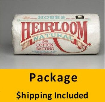HNS90 Hobbs Heirloom 100% Natural Cotton w/ Scrim (Package, Queen 90 in x 108 in) shipping included*