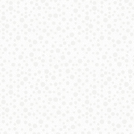 QT Illusions White Stencil Floral Cotton Fabric 44in-  Shipping included!