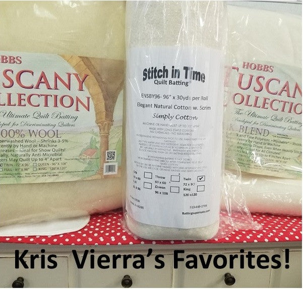 Kris Vierra's Favorites!  Tuscany Silk, Tuscany Wool and Elegant Cotton - Twin packages