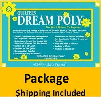 P3TWPK Dream Poly Request Batting (Package), Twin 72 in x 93 in) shipping included*