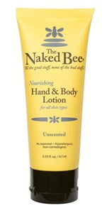 Naked Bee Unscented Hand and Body Lotion 2.25oz shipping included*